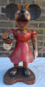 houten Disney Minnie Mouse beeld, Ophalen of Verzenden, Overige figuren, Zo goed als nieuw, Beeldje of Figuurtje
