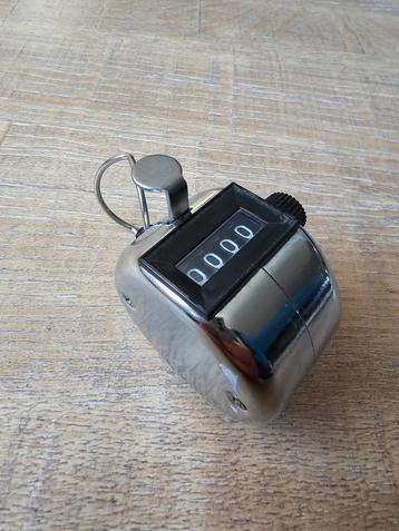 Vintage chrome personenteller / personen teller €19 beschikbaar voor biedingen