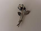Zilveren Teka broche roosje Theodore Klotz               Z79, 4 tot 7 cm, Gebruikt, ., Ophalen of Verzenden