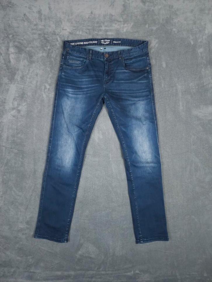 PME Legend Nightflight Broek W36 L34 Regular Fit Blauw Pall, Kleding | Heren, Spijkerbroeken en Jeans, Zo goed als nieuw, W36 - W38 (confectie 52/54)