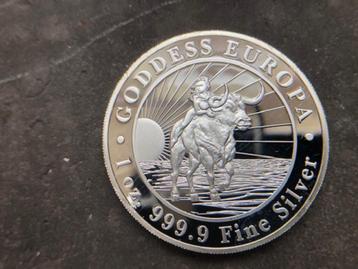2021 Tokelau - Goddess Europa - 1 oz silver beschikbaar voor biedingen