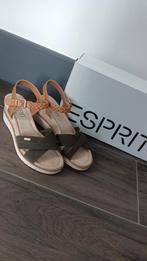 Esprit sandalen met een sleehak 37, Groen, Sandalen of Muiltjes, Esprit, Ophalen of Verzenden