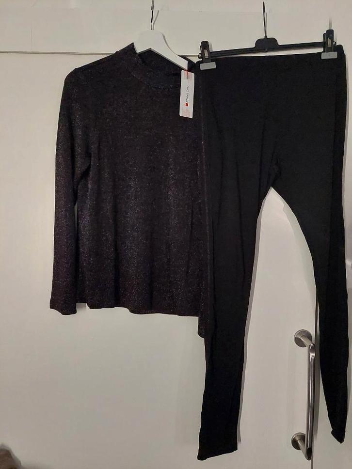 tuniek street one legging met bies nukus maat xl 42 44, Kleding | Dames, Blouses en Tunieken, Nieuw, Maat 42/44 (L), Zwart, Ophalen of Verzenden
