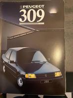 Folder van Peugeot 309 XA en XAD, 1988, Ophalen of Verzenden, Nieuw, Peugeot
