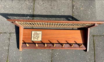 Vintage Jaren 60 Houten Kapstok beschikbaar voor biedingen