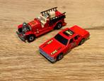 Twee Fire Dept. cars Hotwheels, Ophalen of Verzenden, Zo goed als nieuw