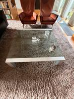 Gallotti&Radice Glazen Salontafel -, Ophalen, Vierkant, Minder dan 50 cm, 100 tot 150 cm