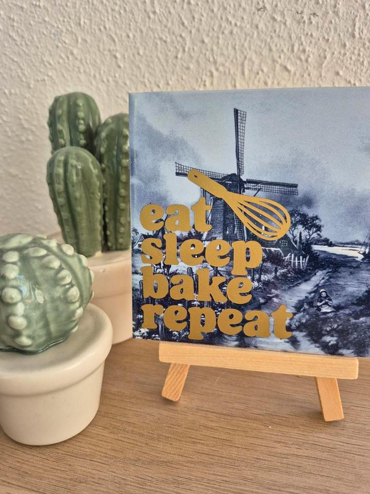 Oudhollands Tegeltje - Gouden Quote, Antiek en Kunst, Antiek | Wandborden en Tegels, Ophalen of Verzenden