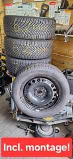 Set winterbanden Passat EOS Passat CC + NIEUWE TPMS, Auto-onderdelen, Banden en Velgen, Ophalen, 215 mm, 16 inch, Banden en Velgen