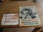 2 reclame borden, Ophalen of Verzenden, Reclamebord