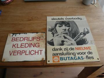 2 reclame borden beschikbaar voor biedingen