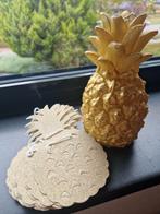 Kaars • Slingers • Ananas • Goud, Ophalen of Verzenden, Nieuw