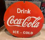 Coca cola Usa 1950’s emaille bord, Verzamelen, Ophalen of Verzenden, Gebruikt, Reclamebord