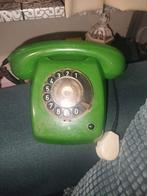 Groene draaischijf telefoon, Telecommunicatie, Vaste telefoons | Niet Draadloos, Ophalen of Verzenden, Gebruikt, Met draaischijf