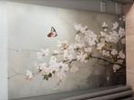 Bloesem schilderij 160x160cm, Ophalen, Zo goed als nieuw, Schilderij, 75 cm of meer