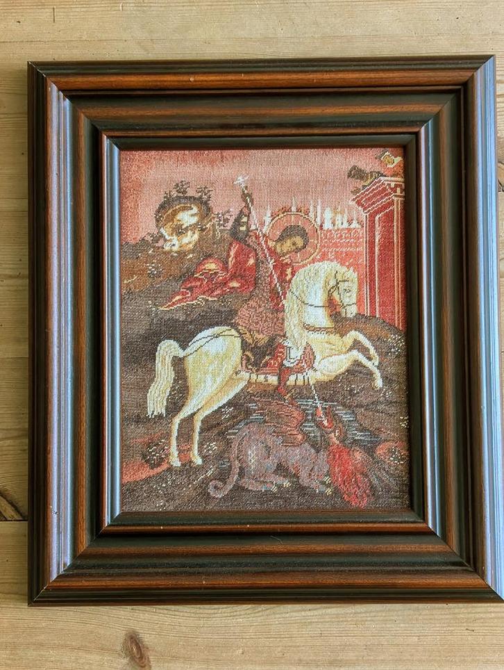 Wiehler Gobelin Saint George, Boeken, Hobby en Vrije tijd, Zo goed als nieuw, Borduren en Naaien, Ophalen of Verzenden