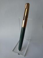 Vulpen Parker 51 donker grijs met vergulde dop, Verzenden, Gebruikt, Vulpen, Parker