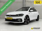 Volkswagen Polo 1.0 TSI 2x R-line DSG Pano Navi Carplay LED, Auto's, Volkswagen, Zwart, 95 pk, 1096 kg, Alcantara