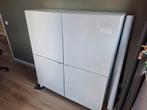 Ikea Besta Kast - Wit, hoogglans deurtjes, Ophalen, Overige materialen, Met deur(en), 100 tot 150 cm