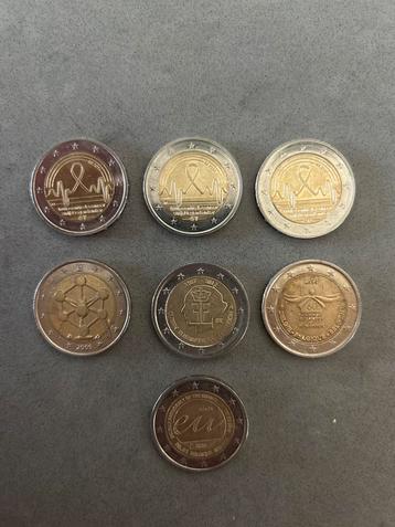 Verschillende 2 Euro Munten België beschikbaar voor biedingen