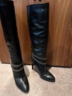 YVES SAINT LAURENT laarzen kettingen 38,5 origineel zgan, Hoge laarzen, Yves Saint Laurent, Zwart, Ophalen of Verzenden