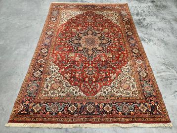 Vintage Perzisch wol vloerkleed Sharabian Kadjar 198x288cm beschikbaar voor biedingen