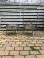 Nieuwe RVS vuurschaal met kookbeugel (optioneel), Tuin en Terras, Vuurkorven, Ophalen, Nieuw, Vuurkorf