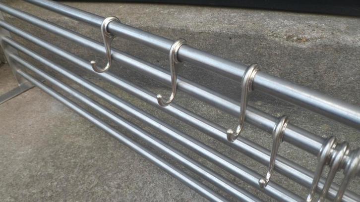 Metalen KAPSTOK 80 KEUKENREK WANDKAPSTOK DROOGREK PANNENREK, Huis en Inrichting, Woonaccessoires | Kapstokken, Gebruikt, Wandkapstok
