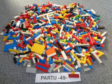 Partij 49=1500x dunne Lego stenen beschikbaar voor biedingen