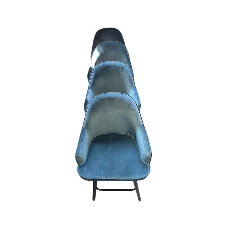 Barkruk Blue set van 4, Huis en Inrichting, Barkrukken, Zo goed als nieuw, 90 cm of meer, Kunststof, 4 krukken, Ophalen