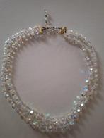 Kristalketting facetgeslepen 2-snoers, Verzenden, Gebruikt, Overige materialen, Met kristal