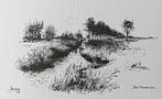 Riviertje.... " de Beerze " .... Kees Koster .., Antiek en Kunst, Kunst | Tekeningen en Foto's, Ophalen of Verzenden