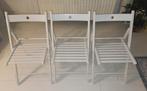 Klapstoelen Ikea TERJE - kleur wit. Set van 3., Huis en Inrichting, Stoelen, Ophalen, Drie, Wit, Zo goed als nieuw