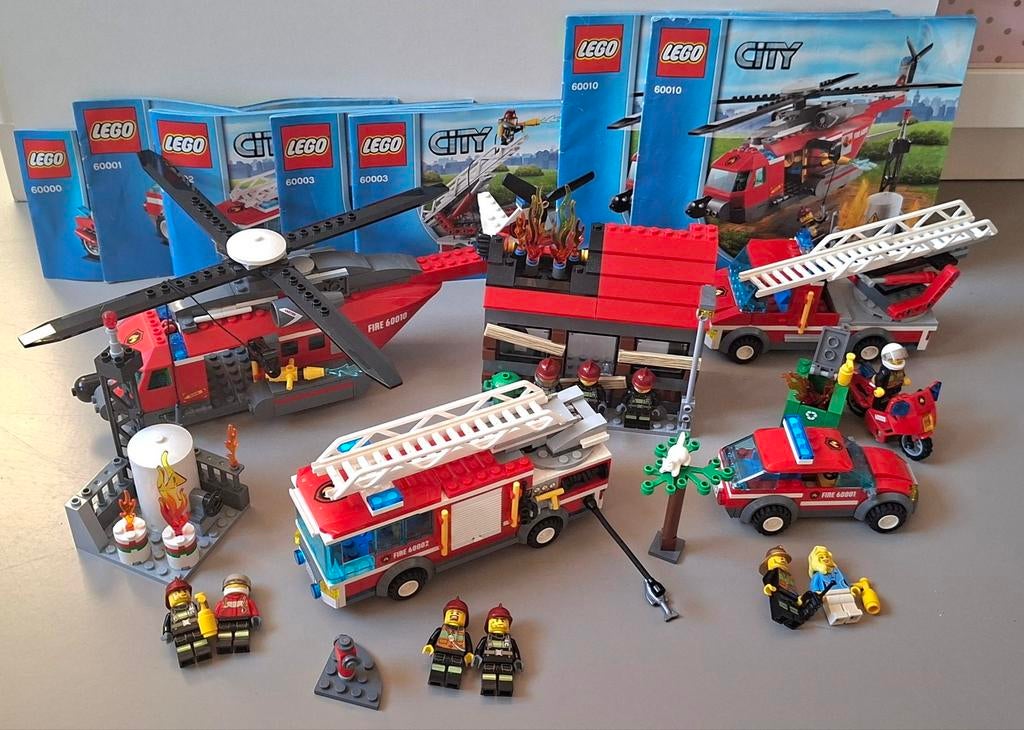 Lego City brandweer / 5 complete sets, Ophalen of Verzenden, Zo goed als nieuw