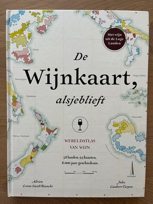 ‘De wijnkaart, alsjeblieft’wereldatlas van wijn,nieuw,€17,50, Boeken, Atlassen en Landkaarten, Nieuw, Ophalen of Verzenden