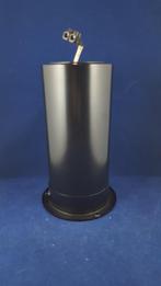 Vintage spot, hoge hoed lamp, zwart metaal cylinder. 5B7, Gebruikt, Ophalen of Verzenden, Metaal of Aluminium