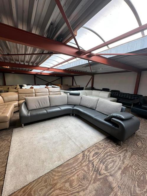 Design leren hoekbank Leolux Vol de Reve , hoekbank leer, Huis en Inrichting, Banken | Sofa's en Chaises Longues, Zo goed als nieuw
