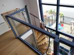 Stalen spiltrap met hardhouten treden, Doe-het-zelf en Verbouw, Ladders en Trappen, Ophalen, Gebruikt, Trap, 2 tot 4 meter