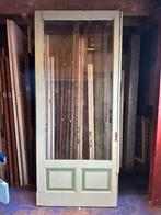 Prachtige grote glazen schuifdeur 126 x 296, Gebruikt, Binnendeur, Oude deur, Glas