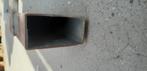 Stalen kokers   80x40 mm    3,5 mtr lang, Doe-het-zelf en Verbouw, Metalen, Ophalen, Gebruikt, IJzer