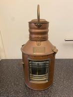 Antieke Meteorite Scheepslantaarn Koper/Messing Olie Lamp 19, Antiek en Kunst, Antiek | Lampen, Ophalen of Verzenden