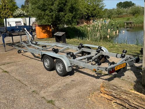 Boottrailer TDS Geremde tandemasser op kenteken, Watersport en Boten, Boottrailers, Gebruikt, Overige typen, 1500 tot 3000 kg