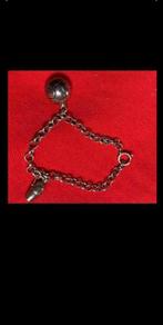zilveren jasseron bedelarmband 2 zilveren bedels groot slot, Sieraden, Tassen en Uiterlijk, Armbanden, Ophalen of Verzenden, Zo goed als nieuw