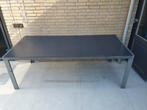 Tuintafel met 4 tuinstoelen, Tuin en Terras, Tuintafels, Ophalen, Gebruikt, Rechthoekig, Aluminium