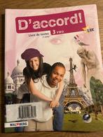 Frans D’accord 3 vwo livre de textes, Boeken, Ophalen of Verzenden, Zo goed als nieuw, VWO, Frans