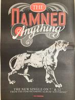 Paginagrote A3 advertentie THE DAMNED Anything release, Ophalen of Verzenden
