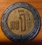 Unieke Mexico 1 Nuevo Peso 1892, Ophalen of Verzenden, Losse munt