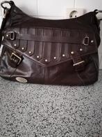 LEREN BRUINE MERK TAS MOOI FORMAAT KAN IPAD IN OF LAPTOP, Ophalen of Verzenden, Bruin