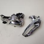 Shimano 105 triple voorderailleur achterderailleur lange koo, Gebruikt, Shimano, Ophalen of Verzenden, Shimano