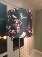 Lampenkap zwart met bloemen velvet, Gebruikt, 25 tot 50 cm, Zwart, Rond